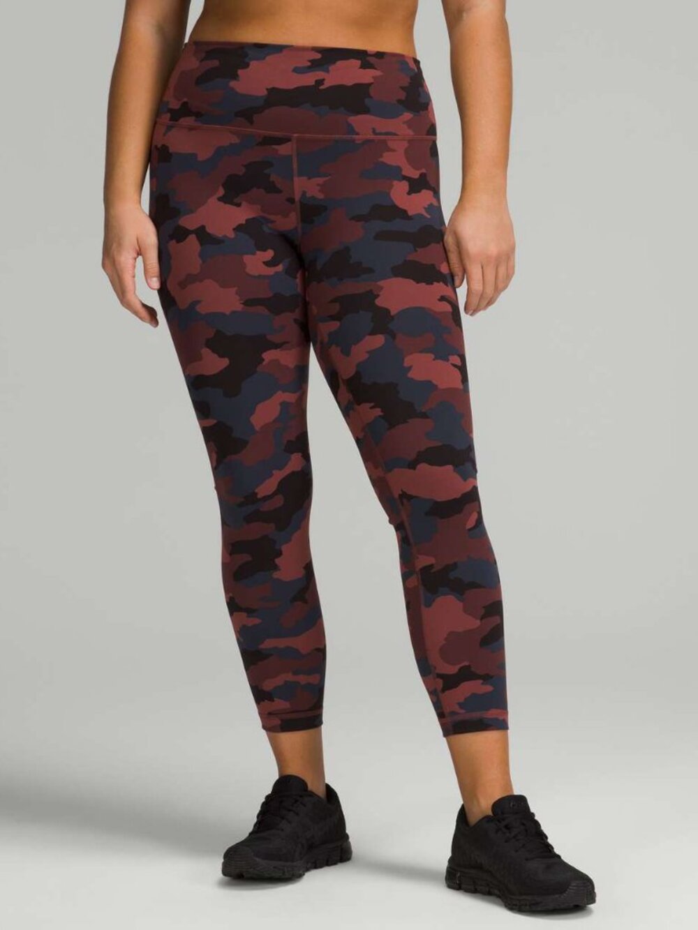 Lululemon Wunder Train High-Rise Tight 25" - 10 Heritage 365 Camo Smoky Red Nigh